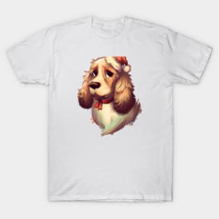 Cute English Cocker Spaniel Drawing T-Shirt